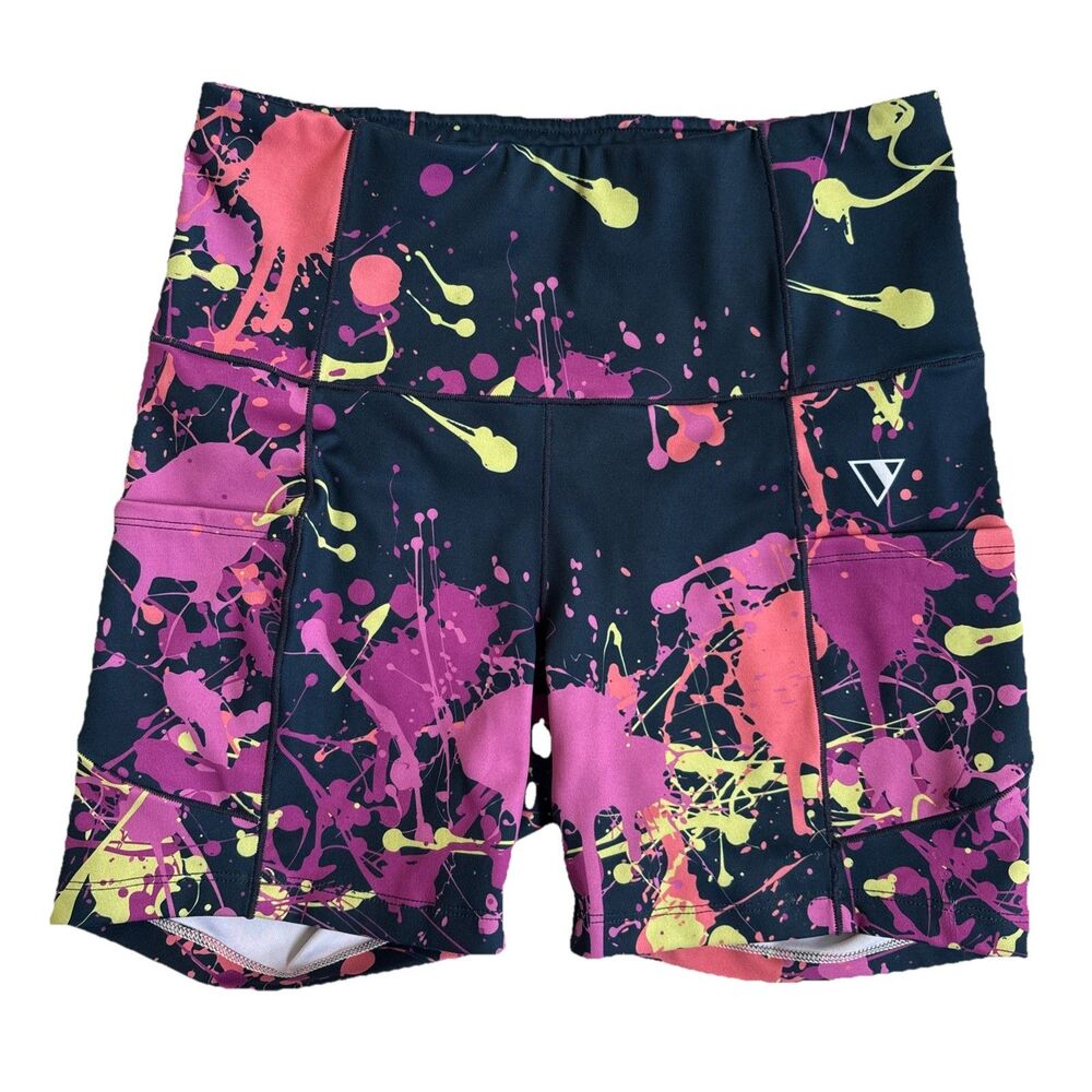 Women’s Varlo Calipso Compression 5” Midrise 2 Side Pockets Bike Shorts Size S